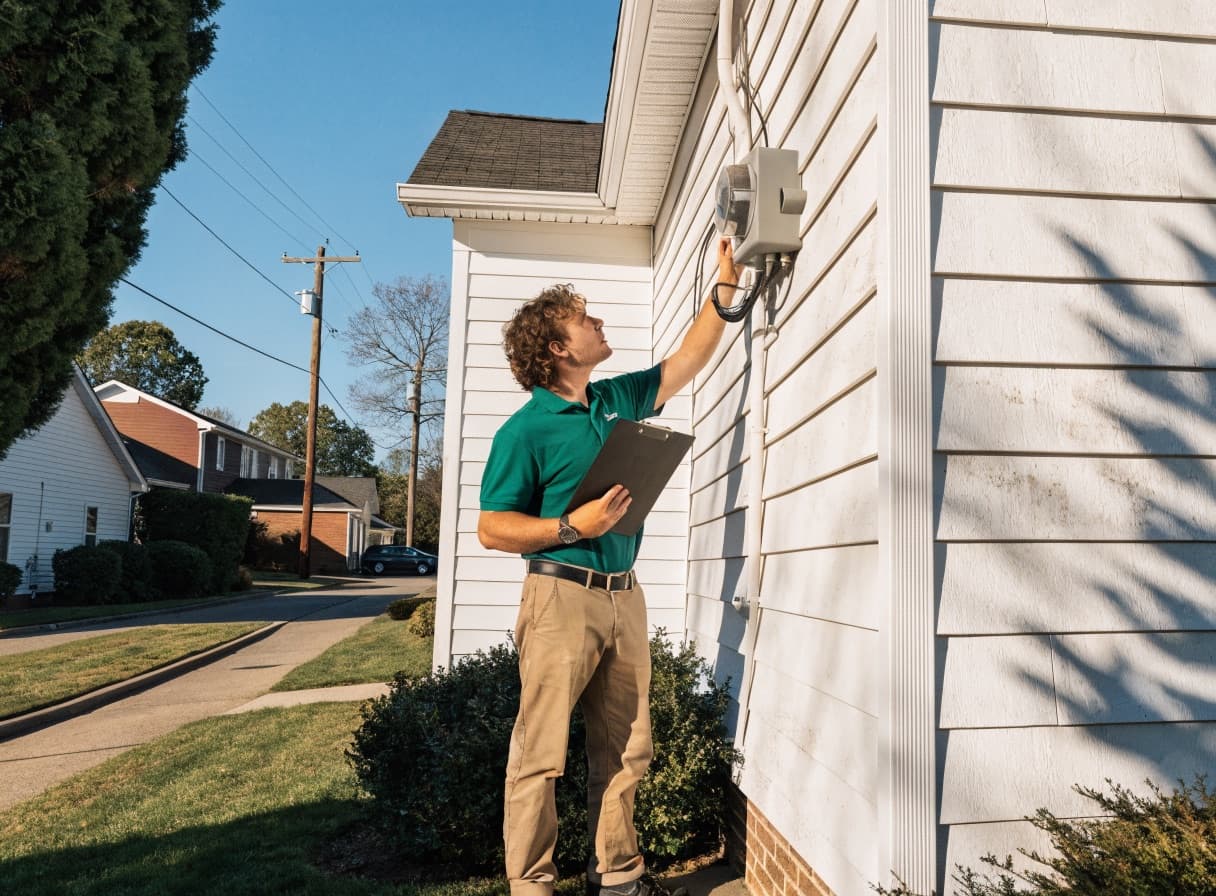 Jim Gentile performing a home inspection on Long Island NY