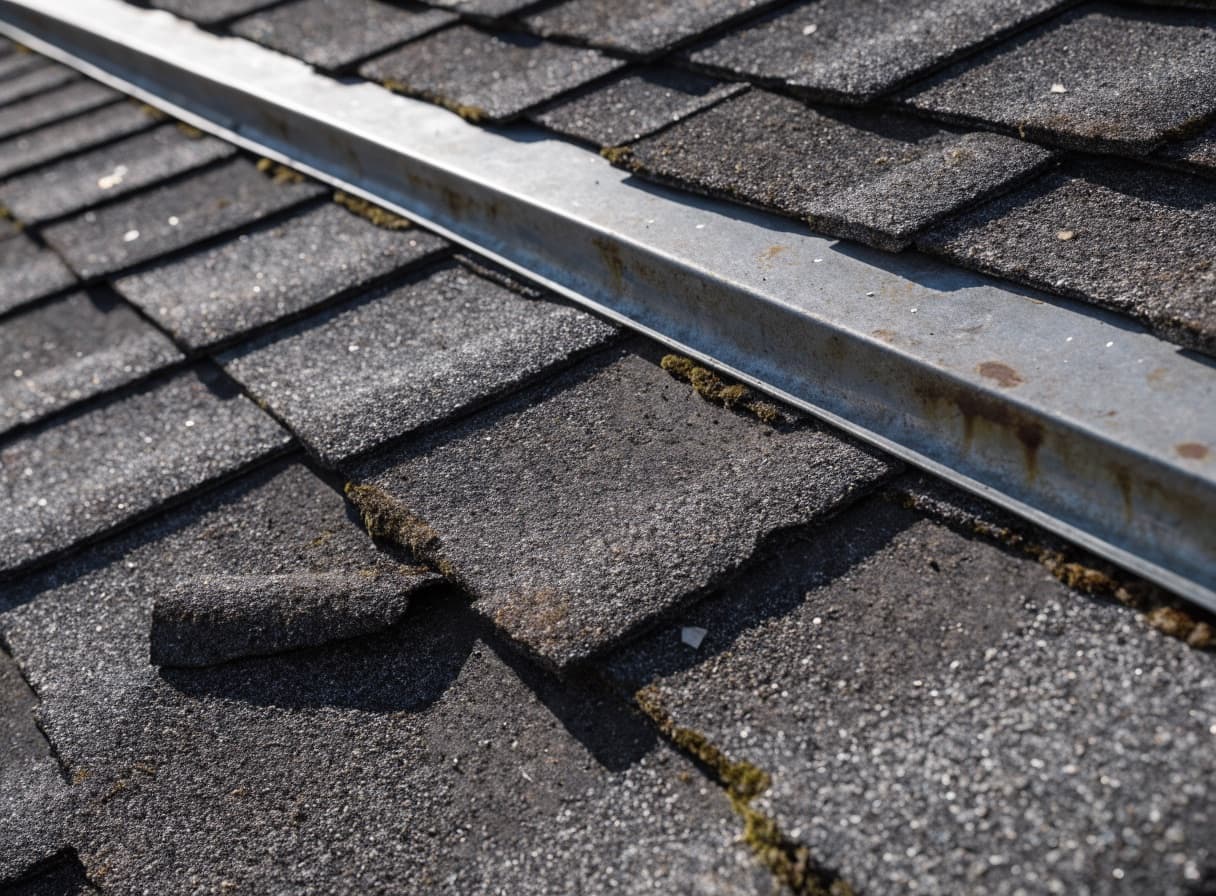 Roof and attic finding photographed during inspection